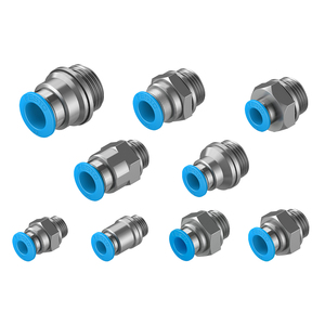 Raccord pneumatique FESTO QS-G1/2-16 186105 QS-G1/8-4 186095 Raccord à enfoncer Neuf d'origine - Product Image 1