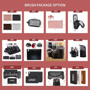 Kit de maquillage Kabuki végan de haute qualité, 16 pièces, 20 pièces, 26 pièces, rose, blanc, professionnel, personnalisable, bricolage - Product Image 5