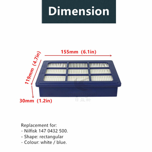Filtro HEPA de Repuesto Personalizado Azul H13 para Aspiradoras <span class=keywords><strong>Nilfisk</strong></span> 1470432500, Accesorios de Repuesto para Filtro HEPA - Product Image 2