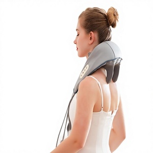 Manta de Masaje <span class=keywords><strong>Cervical</strong></span> con Compresión Caliente, Control Remoto Inalámbrico, Fisioterapia Infrarroja, Dispositivo Portátil - Product Image 1