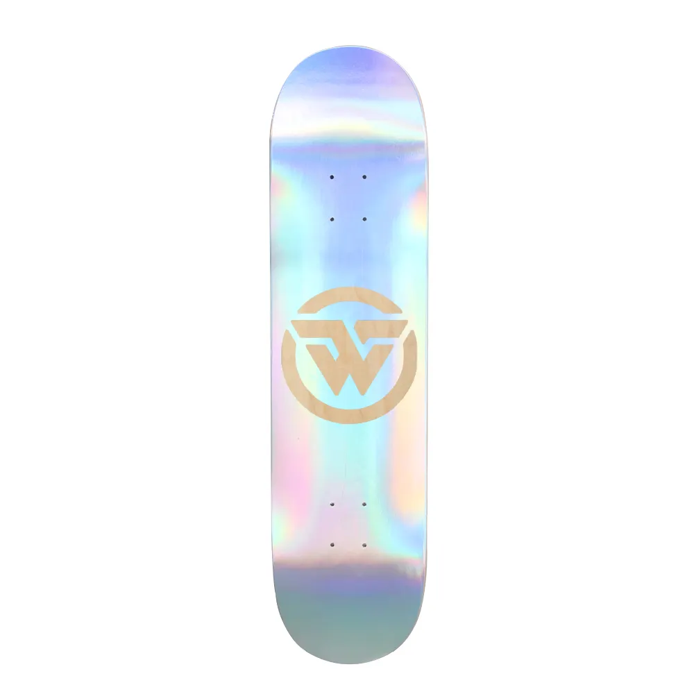 WOODSEN Laser film benutzer definierte Grafik Pro Skateboard leer kanadischen Ahorn Skateboard Deck