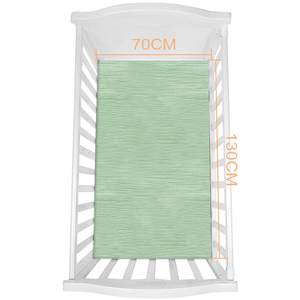 Super morbida e accogliente, su ordinazione il vostro formato 100% cotone organico doppio garza mussola del bambino <span class=keywords><strong>culla</strong></span> lenzuolo - Product Image 4