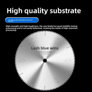 Lame de scie diamantée PCD Lansheng 12/14 pouces, double tête, alésage 25,4 mm, 120 dents pour la découpe d'aluminium, de portes, de fenêtres et de ponts thermiques - Product Image 3