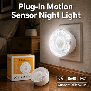 LED Motion <b>Sensor</b> <b>Night</b> <b>Light</b> <b>Plug</b> <b>In</b> Wall Lamp Automatic On Off PIR <b>Sensor</b> Lamp for Home Bedroom Corridor Lighting - Product Image 1
