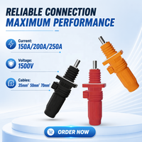 Système de connecteurs d'alimentation à borne rapide pour batteries, connecteurs de stockage d'énergie In150A 200A 250A, tailles de fiches pour applications d'alimentation ESS