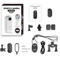 Caméra corporelle miniature Relee H88 FHD 1080P avec vision nocturne, grand angle, WiFi en option, 4K, étanche 30m, pour le sport et le cyclisme, carte TF configurable
