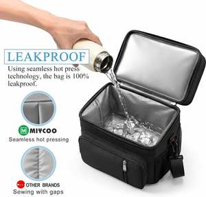 Lunch Bag Lunch Box Double Deck Leakproof Insulated Soft Large Adult Camping Cooler Bag for Work Beach Picnic Travel - Product Image 2