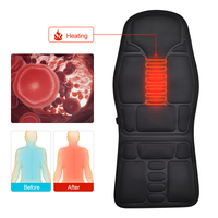 Masseur de siège de dos complet à vibrations de pétrissage de maison et de voiture, coussin de chaise de Massage corporel, masseur de cou et de dos Shiatsu avec chaleur