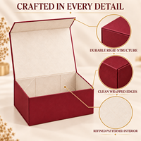 Boîte cadeau magnétique pliable personnalisée avec ruban en satin, emballage rigide en carton à rabat pour mariage, anniversaire, cadeaux de luxe, vente en gros