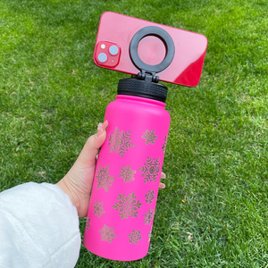 Tùy chỉnh 32oz đồng mạ chân không đúp walled Tumbler cách điện nước bằng thép không gỉ chai với điện thoại từ chủ - Product Image 5