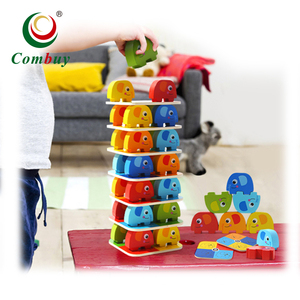Ensemble de blocs de construction, jeu éducatif, éléphant bébé, jouets empilables - Product Image 1