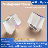 Prisme pentagonal K9, 90 °   Déflection de la faisceau lumineux pour les instruments de topographie optique, de nivellement et de mesure de distance