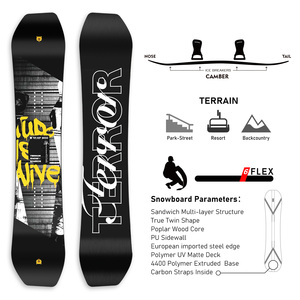Tavola da Snowboard <span class=keywords><strong>TERROR</strong></span> RESPECT per Uomo, Camber Direzionale per Freestyle - Product Image 2