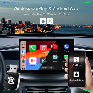 Manufacturer <b>Plug</b> & Play Converts Wireless Carplay Android Auto Mirror Link Airplay 4 in 1 Carplay <b>Adapter</b> Smart Car Link Box - Product Image 3