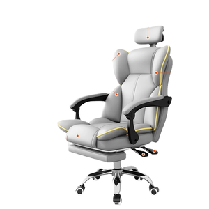 Chaises de bureau ergonomiques en cuir confortables avec protection dorsale, idéales pour la sieste et le massage, chaises de direction - Product Image 2