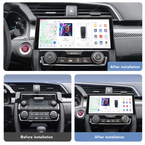 DUDU7 MEKEDE - Radio con Pantalla Táctil <span class=keywords><strong>Android</strong></span> de 10.33 Pulgadas <span class=keywords><strong>para</strong></span> Coche, con Rejillas de Ventilación, Pantalla HD Grande <span class=keywords><strong>para</strong></span> HONDA Civic 2016-2021, Funcionalidad AUX - Product Image 5