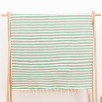 FF3707 Customizable 100*180cm Large Oversized Pool Sand Free Beach Towel Absorbent Tassels Travel Striped Turkish Beach Towel