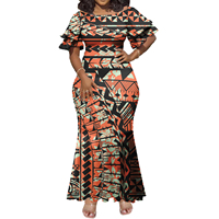 Robes pour femmes grandes tailles, robe de soirée élégante, style hawaïen, robe samoane, vêtements de style insulaire