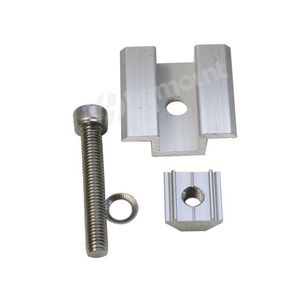 China Solar Mount Manufacturer 35mm-50mm <strong>Framed</strong> Solar Panel Mid <strong>Clamp</strong> Universal PV Mounting Rail <strong>Clamp</strong> - Product Image 2