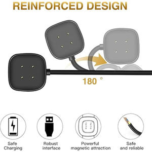 Base de Carga para Reloj Inteligente Fitbit <span class=keywords><strong>Versa</strong></span> <span class=keywords><strong>3</strong></span> 4, Base de Datos USB para Cargador de Reloj Inteligente Fitbit Sense 2 - Product Image 2