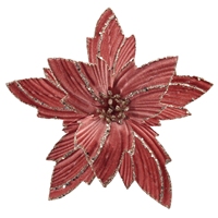 Noël décor de noël Festival fournitures paillettes paillettes rayures Blush velours rose velours poinsettia fleur nouvel an décoration