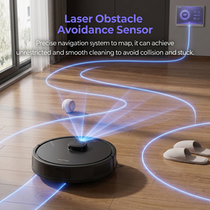 Robot Aspirador Láser LDS PT20-C800 18000Pa con Base de Autovaciado, Mapeo Inteligente, Evitación de Obstáculos, Ideal para Pelo de Mascotas y Suelos - Product Image 6