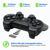 Mejor Precio para Control Inalámbrico BT para PS3 y PC, Nuevo Diseño Ergonómico, Control Inalámbrico para Juegos