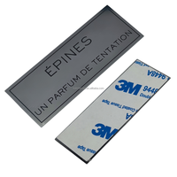 Plaque signalétique en acier inoxydable durable et imperméable, forme personnalisée pour emballages de luxe, applications artisanales, marque Newstart