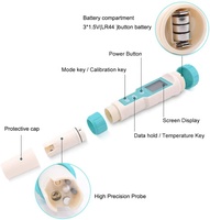 Analisa Kualitas Air Digital 7-in-1 PH TDS EC ORP Salinitas S.G Pengukur Suhu
