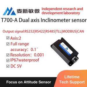 Máy đo độ nghiêng loại trục đơn tiêu chuẩn T700-A với đầu ra 4-20mA, góc nghiêng tối đa +/-180deg, phê duyệt CE /FCC/RoHS - Product Image 2