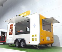 Remorque alimentaire ORANGE certifiée par les fabricants, Food Truck, Remorque à café, Imbisswagen avec homologation suisse