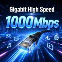 Câble réseau Cat5e UTP 305m 1000ft, câble Ethernet en vrac, câble LAN 24AWG, matériau CCA, livraison rapide, prix d'usine, gris