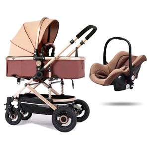 Poussette de luxe légère EN1888 Europe 3 en 1 : <span class=keywords><strong>porte</strong></span>-bébé, landau et siège auto pour enfants - Product Image 5