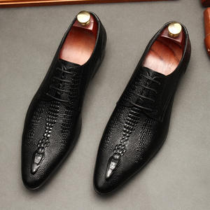 2025 Ltaly Marche Style Hommes Chaussures Habillées À La Main Personnalisé En Cuir Véritable En Gros Pointu Oxford Chaussures - Product Image 5