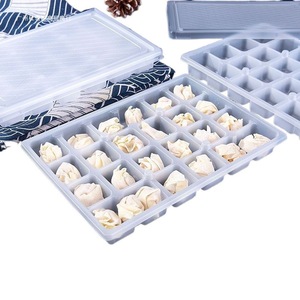 Mini Wonton <b>Container</b> 24 Compartments Plastic Food Storage <b>Box</b> For Frozen Takeout Breakfast Packaging - Product Image 2