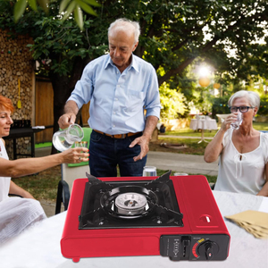 Outdoor Single Burner Mini Butane Portable Camping Equipment <b>BBQ</b> <b>Gas</b> Stove With Case - Product Image 3