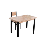 Meubles de restaurant table sur pied 4 tables à manger et ensembles de chaises