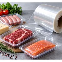 Film de couvercle co-extrudé en PE personnalisable, facile à décoller, de qualité alimentaire, thermoscellable, film à décollement propre pour gobelets de yaourt et barquettes de plats préparés