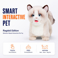 Premium KI-Begleiter Ragdoll-Katze Plüsch-Roboter Technologie-Spielzeug Charmantes Elektronisches Haustier-Geschenk KI-Interaktives Lernspielzeug
