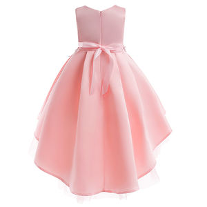 Robe de soirée formelle sans manches à ornements floraux de haute qualité pour petites filles de 7 ans – Idéale pour les fêtes - Product Image 2