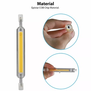<span class=keywords><strong>R7S</strong></span> <span class=keywords><strong>LED</strong></span> 118mm 78mm COB ampoule Tube en verre lampe halogène de remplacement COB verre haute efficacité Double extrémité <span class=keywords><strong>R7S</strong></span> cob <span class=keywords><strong>led</strong></span> lumière - Product Image 6