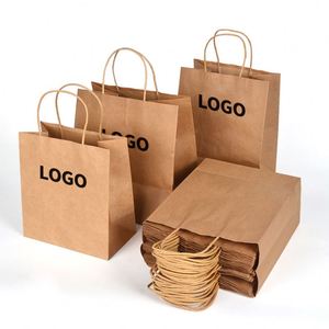 Bolsa de Papel Kraft Personalizada con Asa y Logotipo Propio - Product Image 1