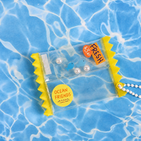 Porte-clés PVC personnalisé écologique pour bonbons, porte-badge transparent Kawaii pour Itabag, protection esthétique pour merchandising Anime, personnalisable