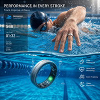 Anello Intelligente per Chiamate Android Aura TK20 Taglia 5-9 Oro con App per Monitoraggio Salute, Frequenza Cardiaca e Sonno per Fitness Quotidiano OEM