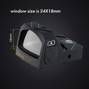 Mira Telescópica Ohhunt de 2 Metros con Retícula y Activación por Movimiento, Punto Verde, Lente de 24 mm, Mira Reflex Táctica Abierta de Tamaño Completo para R&R Cut - Product Image 5