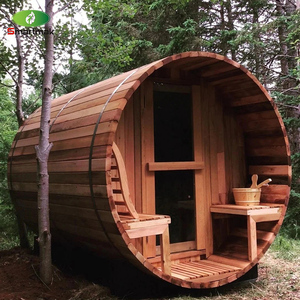 smartmak fass für den außenbereich fabrikdirektverkauf fass sauna <span class=keywords><strong>6</strong></span> personen rotes zederfass fass für den außenbereich sauna mit holzofen - Product Image 3