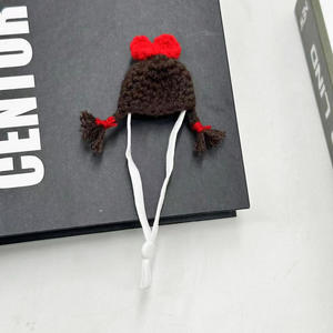 Hamster crocheté à la main ours en peluche chapeau tricoté à la main <span class=keywords><strong>sucre</strong></span> planeur voyage animal mignon Mini chapeau - Product Image 6