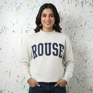 Sudadera con Capucha ROUSE WHITE, Azul Rey, Apliques Bordados, CLUSH SPORTS, 100% Algodón Velour, Invierno, Impresión Digital - Product Image 1