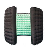 Carpa Inflable Portátil Impermeable con Luces LED RGB Impresas con UV de Grado Comercial para Alquiler de Cabina de Fotos, Fiestas, Casa de Brinco y Transmisión en Vivo