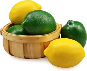 Citrons artificiels réalistes, décorations de <span class=keywords><strong>fruits</strong></span> factices pour la maison, les fêtes, Noël, Thanksgiving, décorations festives - Magnifiques et colorées - Product Image 4